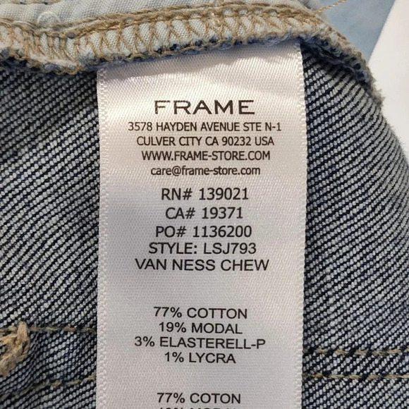 FRAME Le Skinny De Jeanne Colorblock Pocket Mid Rise Ankle Skinny SZ 30 NWT - Picture 9 of 12